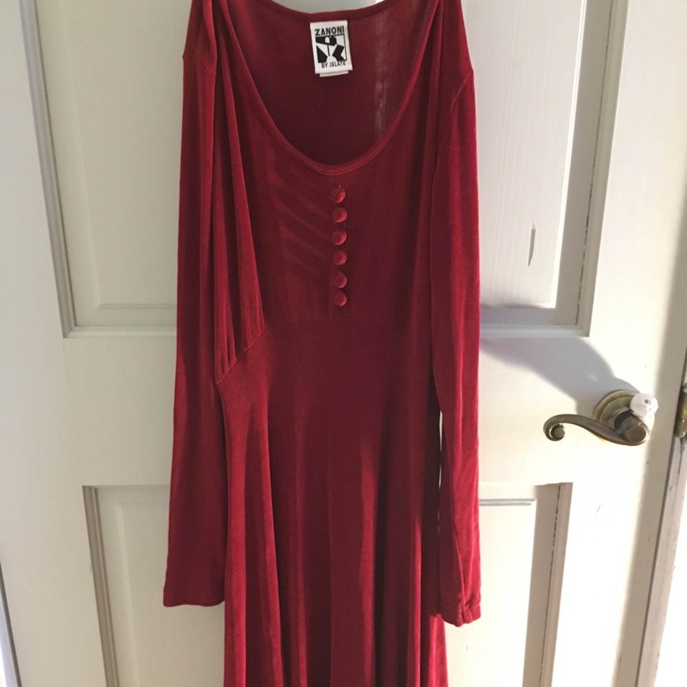 Zanoni slim red dress